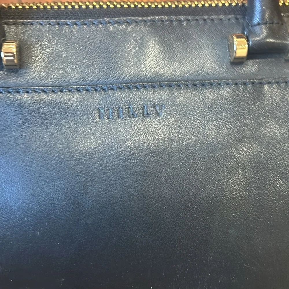 ⭐️Milly two-in-one Black Leather Studded Tote
